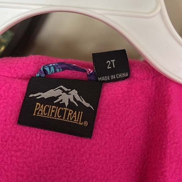 Brand New Pacific Trail Purple Graffiti Hooded Puffer Zip Up Coat Winter Jacket - Picture 11 of 16